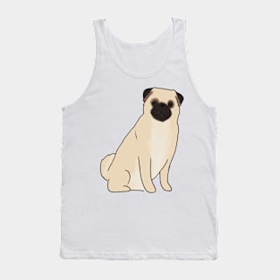 Cute Pug illustration Tank Top